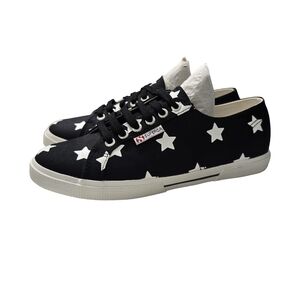 Superga Casual Lace Up Canvas Shoes Unisex Womens Sz 8, Men Sz 6.5